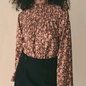 Doen Astilbe Top- Mulberry Vine Floral (Size S)